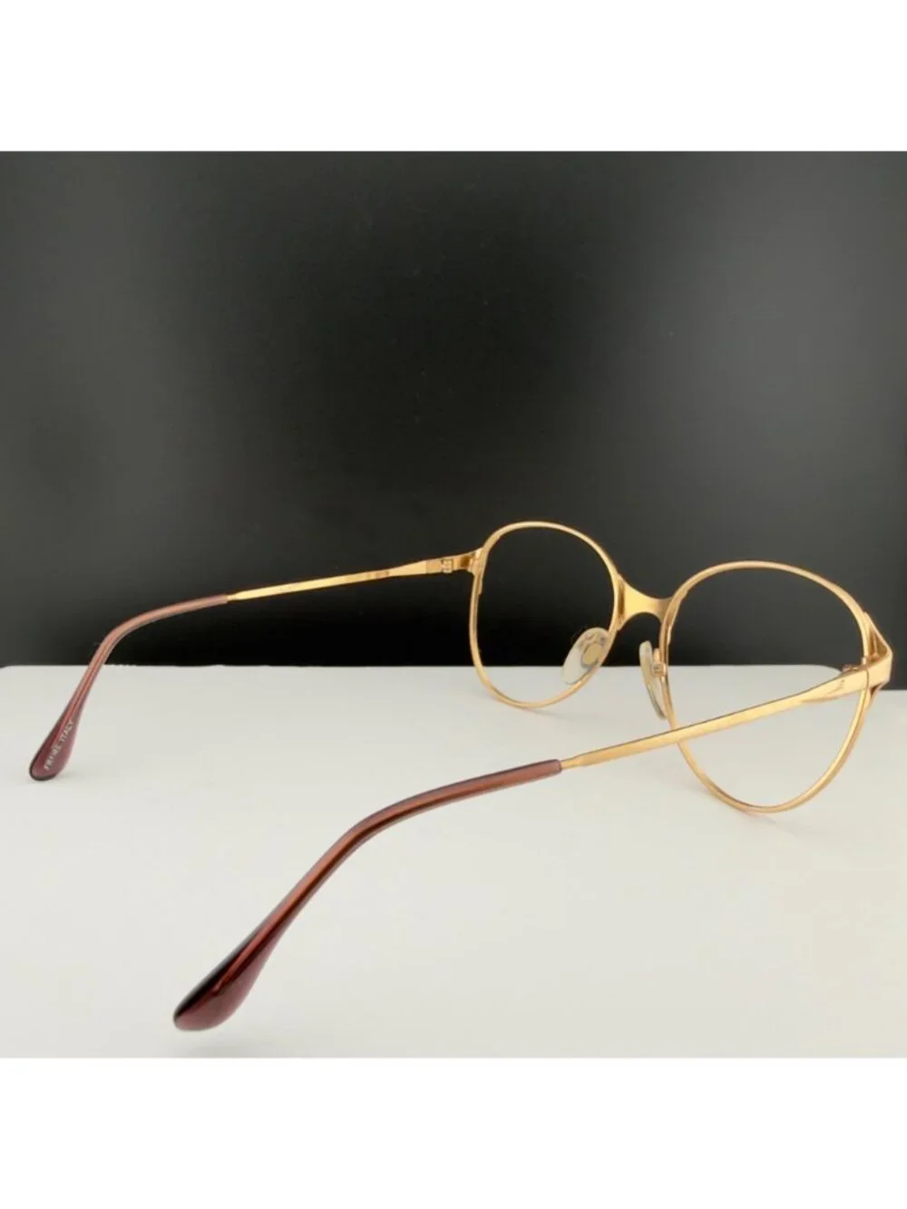 Vintage Terri Brogan Marcolin Gold Metal Frame Eyeglasses Frames 54 16 135